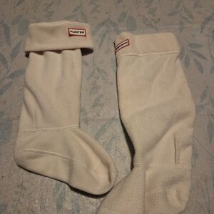 Hunter Off-White Casual Socks for Men